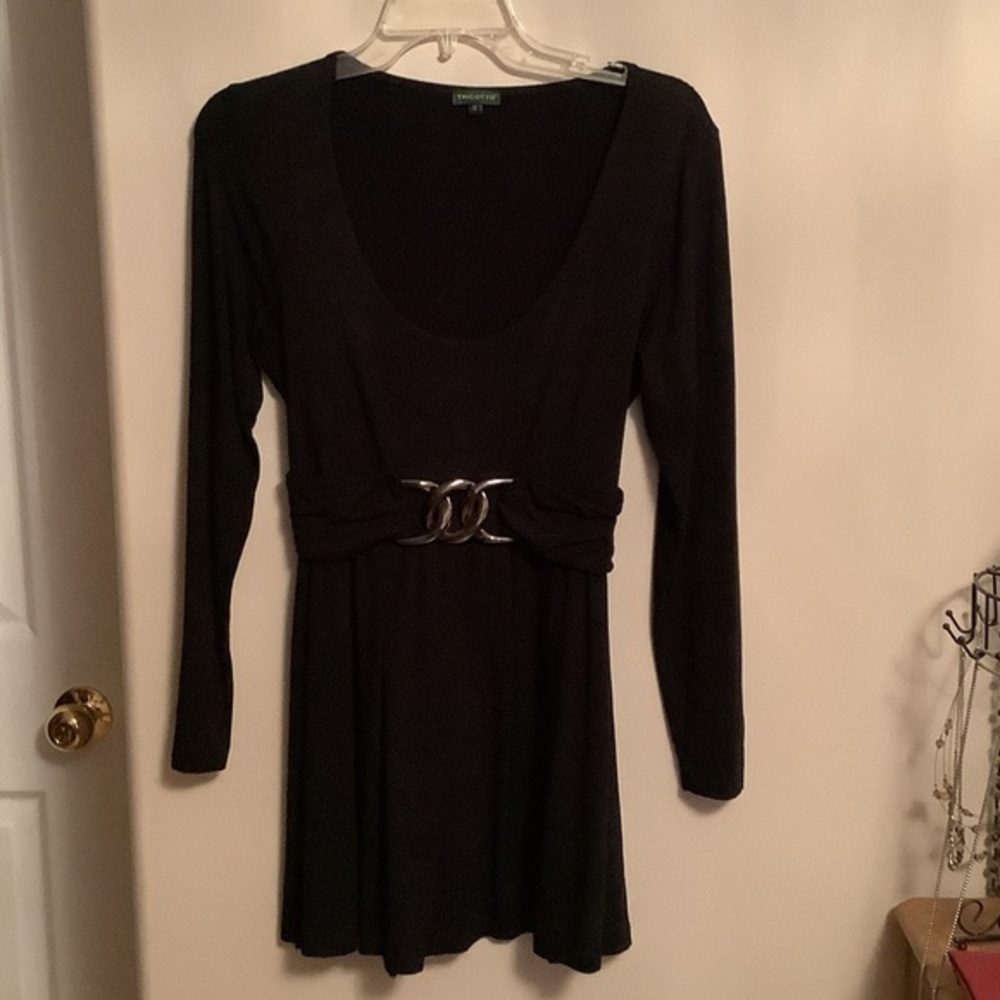 ⭐️Tricotto Black Long Sleeve with Belt